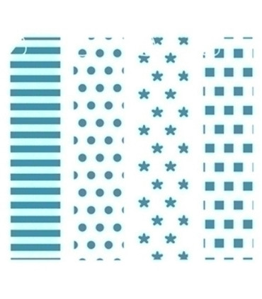 PAPEL PARA ORIGAMI 20x20 AZUL-3 20h