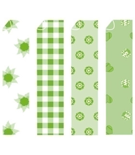 PAPEL PARA ORIGAMI 20x20 VERDE-2 20h