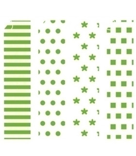 PAPEL PARA ORIGAMI 20x20 VERDE-3 20h