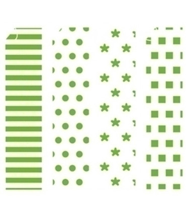 PAPEL PARA ORIGAMI 20x20 VERDE-3 20h