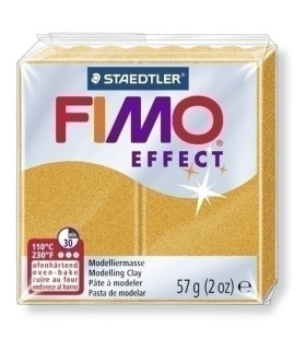 PASTA MODELAR FIMO EFFECT METALICO ORO