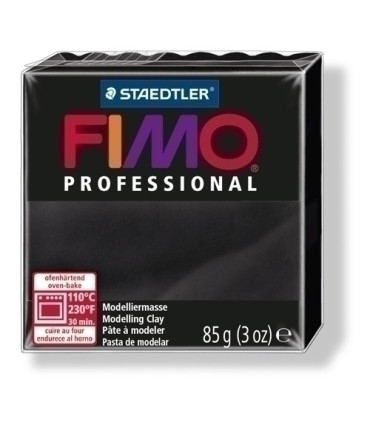 PASTA MODELAR FIMO PROF. NEGRO 85GR