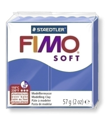 PASTA MODELAR FIMO SOFT AZUL BRILL. 57GR