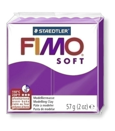 PASTA MODELAR FIMO SOFT PURPURA 57GR