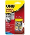 PEGAMENTO INST.UHU SUPER RAPIDO GEL 3x1g