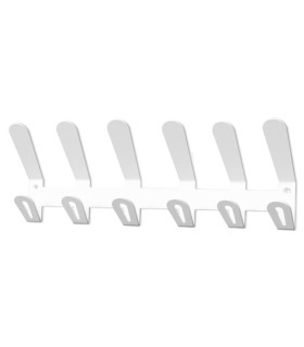 PERCHERO PARED EC/02 6 COLGADORES BLANCO