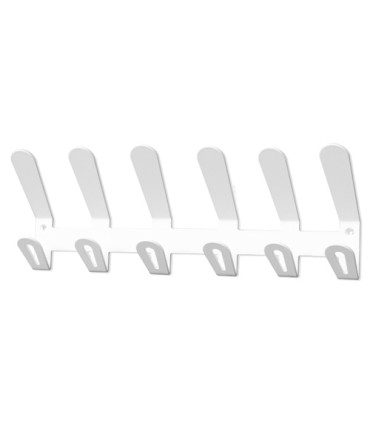 PERCHERO PARED EC/02 6 COLGADORES BLANCO
