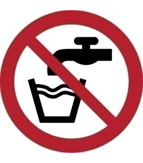 PICTOGRAMA  AGUA NO POTABLE  B/1