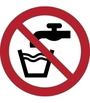 PICTOGRAMA  AGUA NO POTABLE  B/1