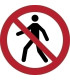 PICTOGRAMA  PROHIBIDO EL PASO  B/1