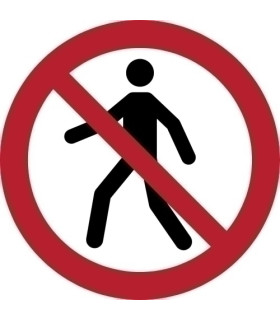 PICTOGRAMA  PROHIBIDO EL PASO  B/1