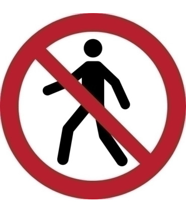 PICTOGRAMA  PROHIBIDO EL PASO  B/1