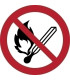 PICTOGRAMA  PROHIB. ENCENDER FUEGO  B/1