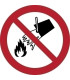 PICTOGRAMA  PROH. EXT. FUEGO C/AGUA  B/1