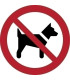 PICTOGRAMA  PROHIBIDO PERROS  B/1