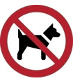 PICTOGRAMA  PROHIBIDO PERROS  B/1