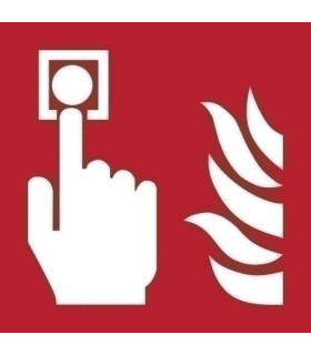 PICTOGRAMA  PUNTO ALARMA INCENDIO  B/1