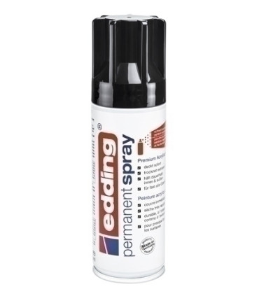 PINTURA ACRIL.EDDING 200 ml NEGRO INTENS