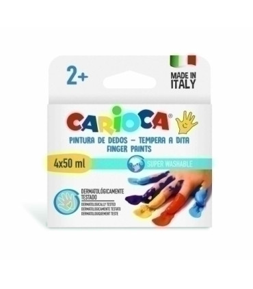 PINTURA de DEDOS CARIOCA 50 ml EST/4