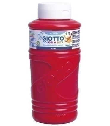 PINTURA DEDOS GIOTTO 750 ml ROJO