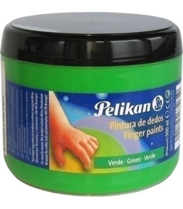 PINTURA DEDOS PELIKAN 500 ml VERDE AMARI