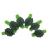PINZAS SMART MADERA HOJAS VERDES PACK 6