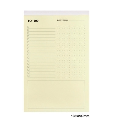 PLANIF. MR TO-DO PERP. A5 BLOC DE NOTAS