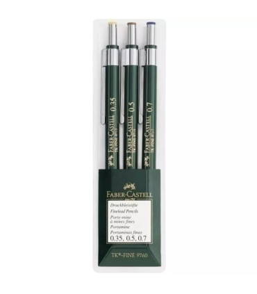 PORTAMINAS FABER CAST. RETRO BOLSA D/3