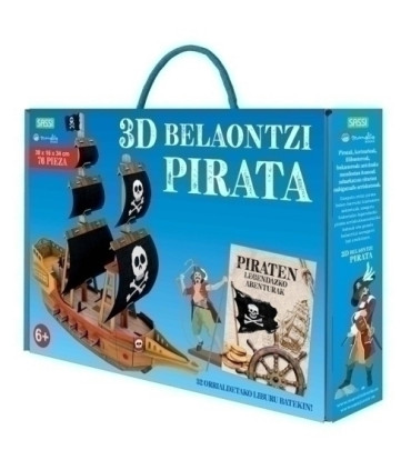 PUZZLE MANOLITO B. PIRATA ONTZIA 3D - EU