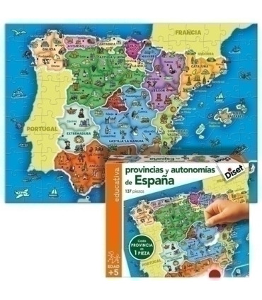 PUZZLE DISET PROVINCIAS DE ESPAÑA 137 PI