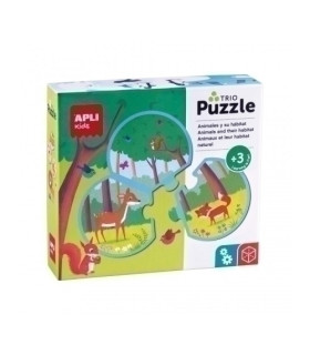 PUZZLE EDUCATIVO APLI TRIO ANIMALES