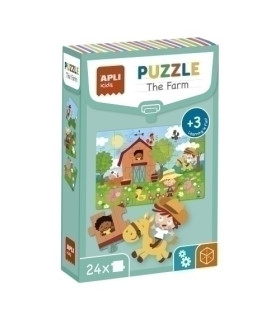 PUZZLE EDUCATIVO APLI LA GRANJA