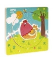 PUZZLE EDUCATIVO APLI CAPAS GALLINA