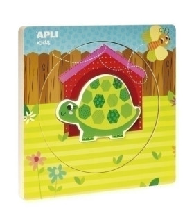 PUZZLE EDUCATIVO APLI CAPAS TORTUGA