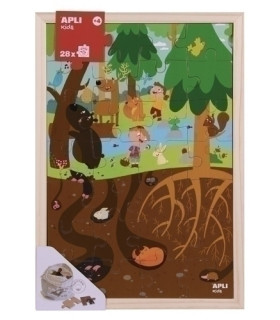 PUZZLE EDUCATIVO APLI NIVELES EL BOSQUE