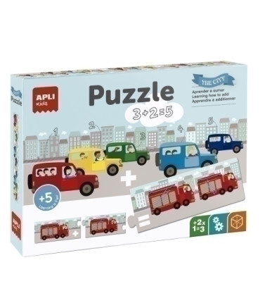 PUZZLE EDUCATIVO APLI KIDS SUMAS TRANSPO