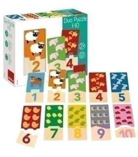PUZZLE GOULA DUO PUZZLE 1-10 20 PIEZAS