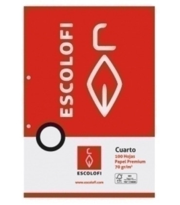 RECAMBIO ESCOLOFI 4º 100h 2 TAL.MM.4x4x1