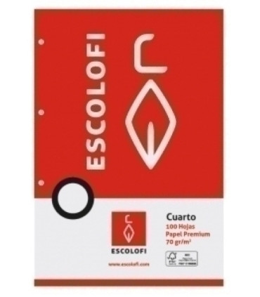 RECAMBIO ESCOLOFI 4º 100h 4 TAL. CD.3 PT