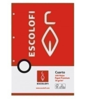 RECAMBIO ESCOLOFI 4º 100h 4 TAL. CD.6 PT