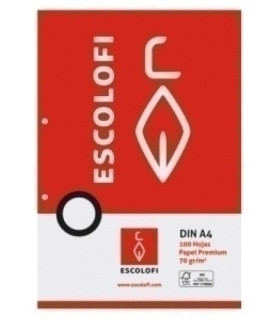 RECAMBIO ESCOLOFI A4 100h 2 TAL. MM.4x4x