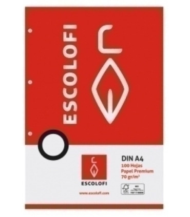 RECAMBIO ESCOLOFI A4 100h 4 TAL. MM.4x4x