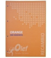 RECAMBIO OLEF A4 80h 4 TAL. CD.5 NARANJA