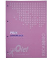 RECAMBIO OLEF A4 80h 4 TAL. CD.5 ROSA