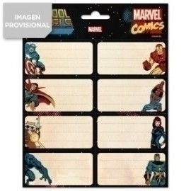 Etiqueta Escolar Erik 15,8x20 Marvel Comics Avengers