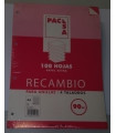 RECAMBIO PACSA A4 100h 90g 4 TAL. MM.