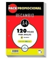 RECAMBIO PACSA A4 120h 90g 4 TAL. CD.4