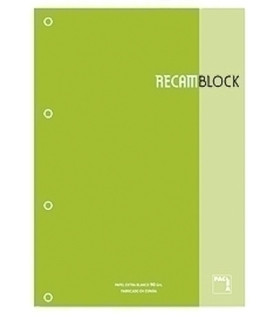 RECAMBIO PACSA A4 80h 4 TAL. CD.5 VERDE