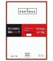 RECAMBIO PAPYRUS A4 100h 4 TAL.CD.5 ROJ