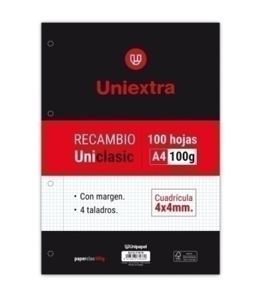 REC. UNIEXTRA UNICLASIC A4 100h CD4 C/M